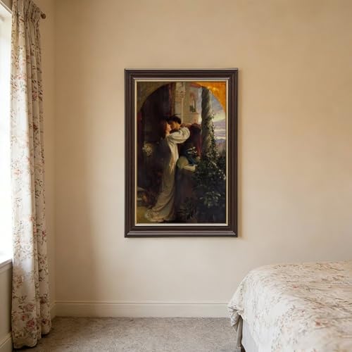 Impression toile Frank Dicksee de Romeo et Juliette decoration murale salon 61x91.4