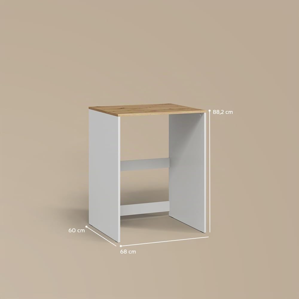 Livinity Armoire Machine à Laver Paolina, Blanc/Artisan, 68x88.2cm
