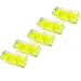 Libelle Wasserwaage, 5 Pack, Rechteckig, 15 x 15 x 40 mm, Präzisions-Wasserwaage, mit Luftblase, Mini Wasserwaage, kleine Libelle, Dosenlibelle für Kamera, Camping, Wohnwagen, Bullseye-Wasserwaage