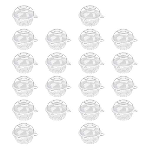 Ciieeo 50pcs Cupcake Storage Boxes Jelly and Mousse Cake Cups Non-slip Design for Parties Birthdays and Gatherings