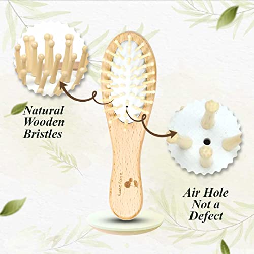 A-Baby-Cherry-Baby-CombBaby-Hair-Brush-3-Piece-Premium-Baby-Brush-Comb-Set-Wooden-Baby-Comb-Hair-for-New-Born-Natural-Fiber-Hair-Brush-for-Toddler-Perfect-Baby-Grooming-Kit
