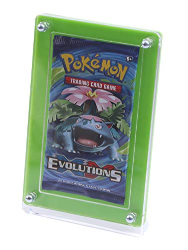 Exklusives Sammler Display mit grüner Rückwand für die besonderen Booster. TCG Ninjango Fortnite Karten Cover