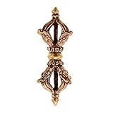  ZCBYBT Mini Dorje Vajra Tantric Energy Device Handmade in Nepal Tibetan Buddhist Bronze Amulette Bouddhiste pour Le Yoga, La Méditation Et La Prière