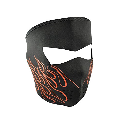 ZANheadgear WNFM045 Neoprene Full Face Mask, Orange Flame, Adult/Unisex