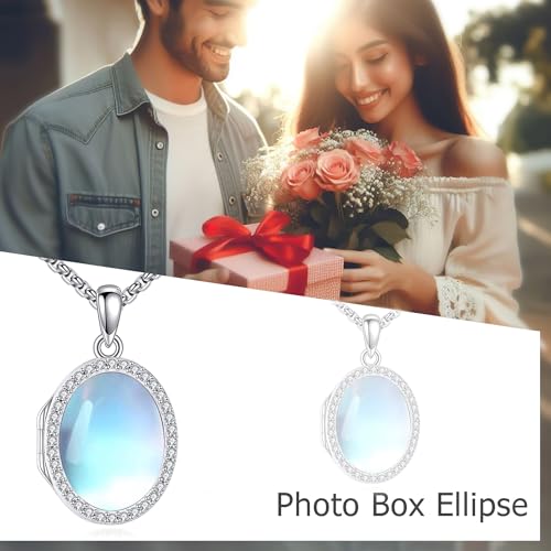 Collier médaillon pierre de lune pour garder vos souvenirs près du cœur