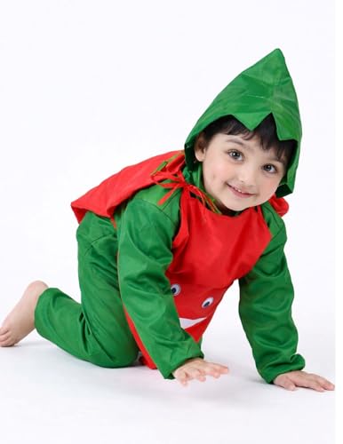 Image of BookMyCostume Carrot Gajar Vegetable Kids Fancy Dress Costume 3-4 years