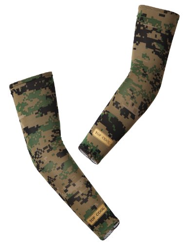 H2H SPORT Sports Cooling UV Protection Arm Sleeves with Reflective Band for Indoor/Outdoor Activities(KMMM01-MULTICOLOURED)