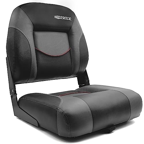 Luxus Low Back Bootssitz - Robson - Dark Series/Steuerstuhl/Klappbarer Bootsstuhl