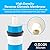 SpiroPure SP-RO100-GD 5-Stage RO Reverse Osmosis Water Filter System with Brushed Gold/Bronze/Brass Air Gap Faucet, 75 GPD, Under Sink RO Drinking Water Filtration System