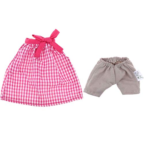 Inzopo 1/6 bonecas roupas terno camiseta vestido e shorts para BJD, animais de pelúcia, gatos, brinq