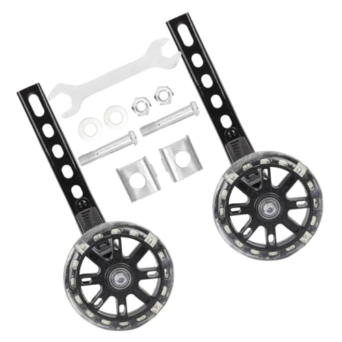 Ruedas de Entrenamiento NOLITOY para Bicicleta de 12 a 20 Pulgadas, Estabilizadores Auxiliares Duraderos con Luz Intermitente, Juego de 2 Piezas para Equilibrio y Seguridad miniatura 1