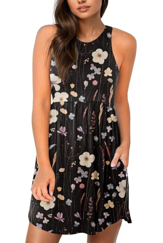 Image of HiMONE Vacation Dresses for Women 2025 Summer Dress Women's Casual Sundresses Casual Beach Petite Sun Dress XS-2XL