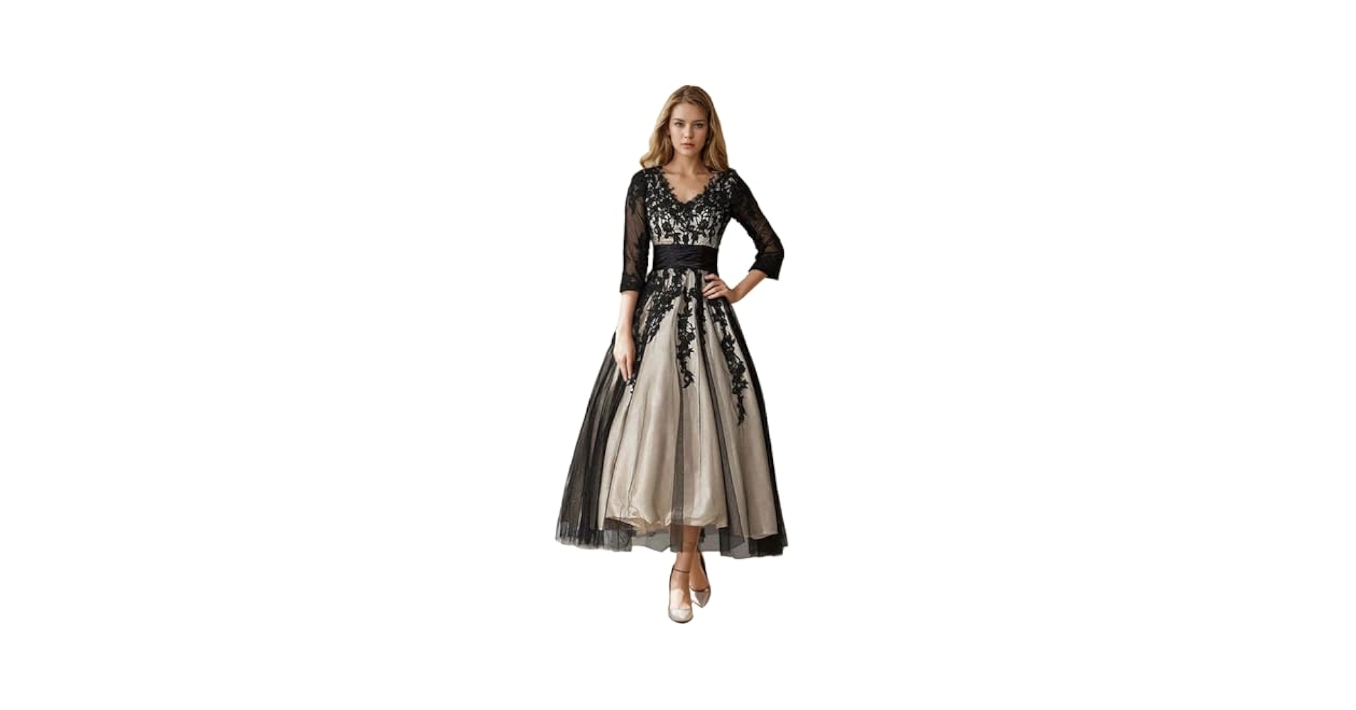 スーツ・フォーマル・ドレス Ameri vintage UND ANNABELLE LONG DRESS Ameri（アメリ）の「UND ANNABELLE LONG DRESS（ワンピース