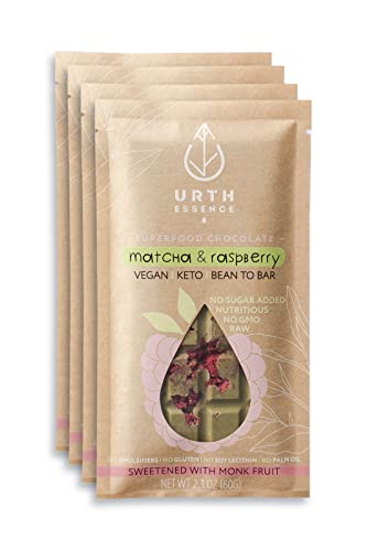 Urth Essence Sugar Free Chocolate Vegan Chocolate Bars | Keto Chocolate | Dairy Free Chocolate| Keto Friendly Food | Healthy Food Vegan Gifts| Organic Chocolate  cover