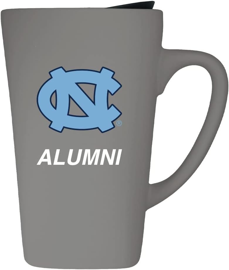 University of North Carolina Alumni 16oz Soft Touch Ceramic Travel Mug with Lid - Gray