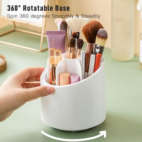 Image of FABSKIN Makeup Organizer Stand | 360 Rotating Makeup Brush Holder | Make Up Organiser | Cosmetic Organizer Shelf