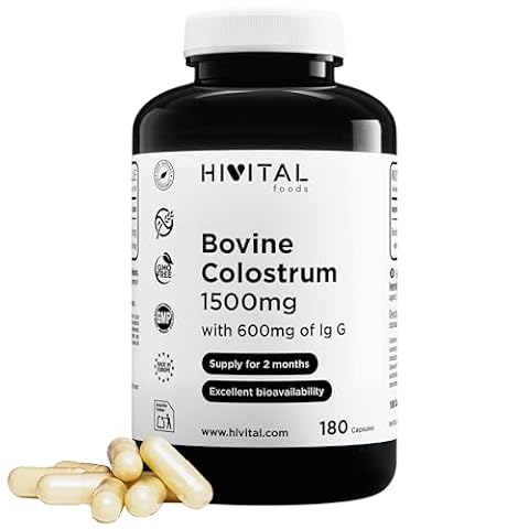 Colostrum 1500 mg. 180 kapsułek na 2 miesiące. Siara Bydlęca