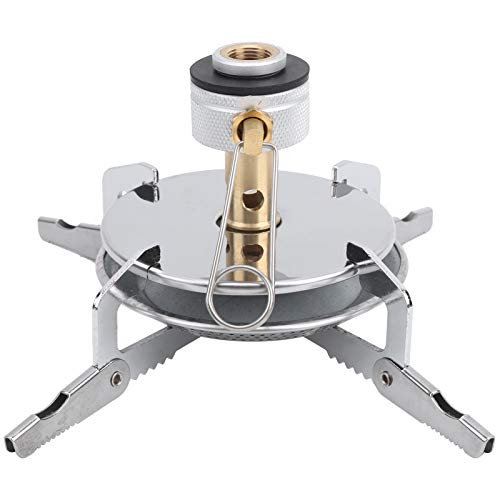 BAQE Petit Brûleur à Gaz, Camping en Plein Air Pliant Petit Et Léger Réchaud à Gaz Portable Portable Résistant À La Corrosion, pour Le Camping De Pique-Nique