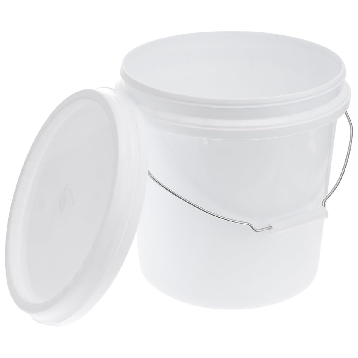 Ciieeo Secchio Di Plastica Da 5l Con Coperchio Ermetico, Contenitore Multiuso Ispessito Per Stoccaggio e Trasporto Sicuro Di Liquidi, Per Casa e Campeggio