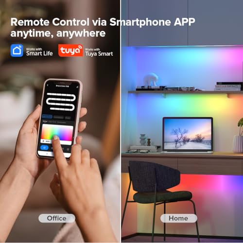 Image of BTF-LIGHTING DR03W SPI RGB 2.4G WiFi Controller Tuya APP /Smart Life /Google Home /Alexa Control Support WS2812B WS2811 WS2815 etc Addressable LED Strip Work with WR01RF RC03RFB RF Remote (Pack of 3)