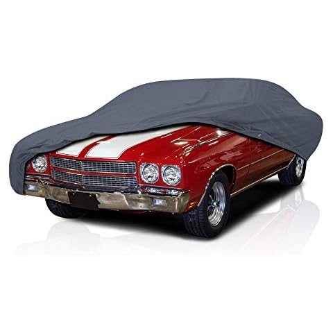4 Layer Semi Custom Fit Car Cover for Chevrolet Chevelle 1968-1972 2-Door Coupe, Lightweight Water Resistant Full Coverage Cover
