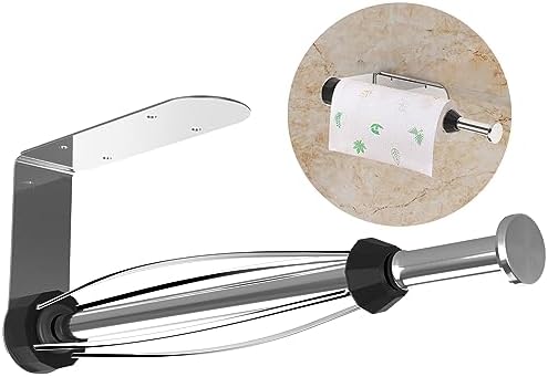 Portarotolo Carta Da Cucina In Acciaio Inox - Autoadesivo O Con Viti, 28 Cm - Foto 7