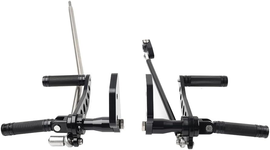 Cndask027 1 Pair Footpegs Powersports Forward Controls Super Glide Low Rider Aluminum Black For Harley-Davidson Dyna Series