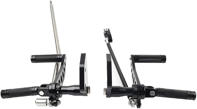 Cnamid5 Footpegs Powersports Forward Controls Super Glide Low Rider Black Aluminum For Harley-DAVIDSON Dyna For Street bob 2006-2017 1 Pair