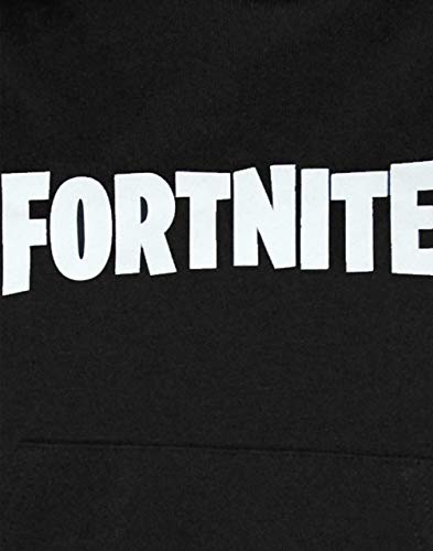 FORTNITE Hoodie Boys Kids Game Hooded Long Sleeve Jumper Black3