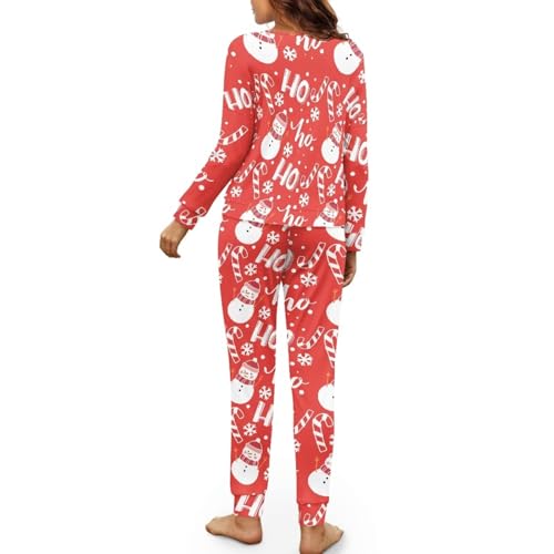 Image of Womens Lounge Set Long Sleeve Soft Pajama Sets
