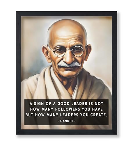 Poster Master A Sign Of Good Leader Poster - Gandhi