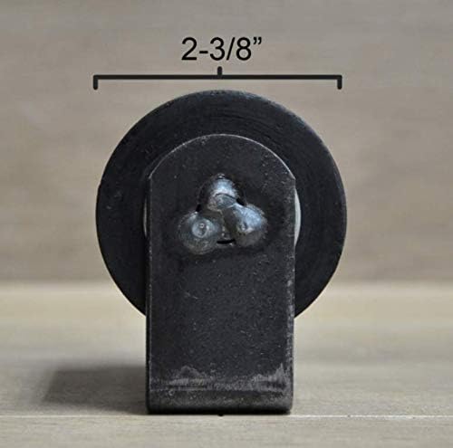 2 Pcs 3" Top Guide Rubber Wheels Slide Gate Rollers Sliding Rolling Metal Door | #AA56DLF