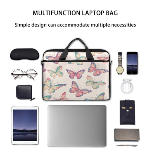 Retro Butterfly Painting Laptop Bag 15 Inch miniatura 7