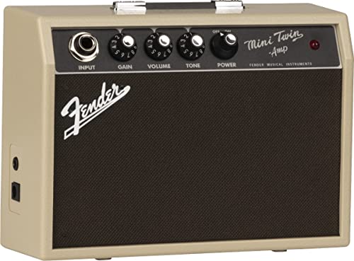 Mini Amplificador para Guitarra Fender Mini 65 Twin Amp Blonde