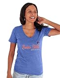 Blue 84 Women's Boise State Broncos Premium V-neck Tri Blend T Shirt, Boise State Broncos Royal, Large