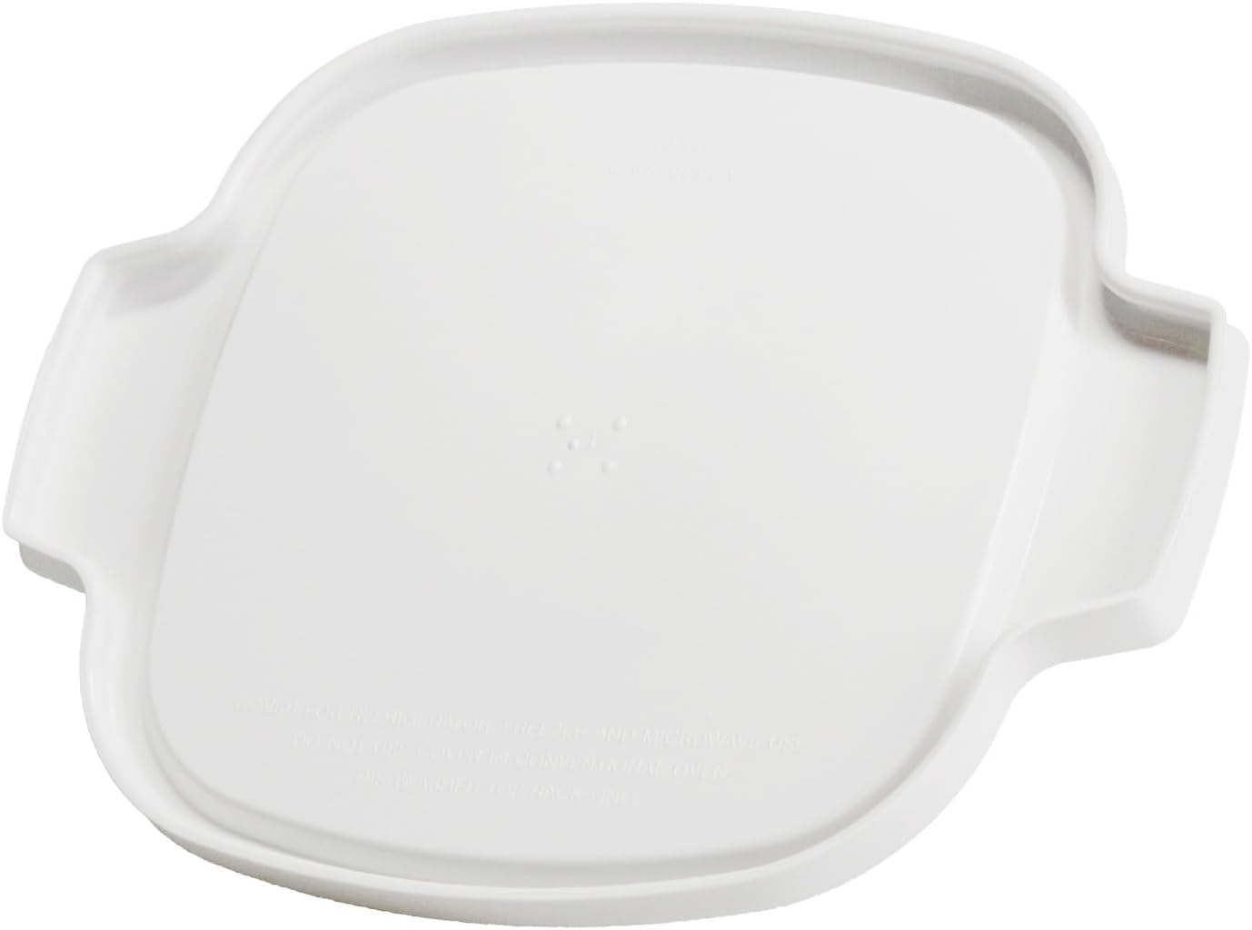 CorningWare A-1-PC (1.5Qt) White Plastic Replacement Lid | BPA-Free Material | Secure Snap-On Closure | Easy Grip Edge | Reusable Everyday Use