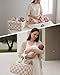 Tiny Marvels Baby Diaper Caddy Organizer, Water Repellency Baby Basket for Newborn Essentials and Diaper Station, Gift for Baby Shower and Registry Must-Have, Portable Storage for Travel