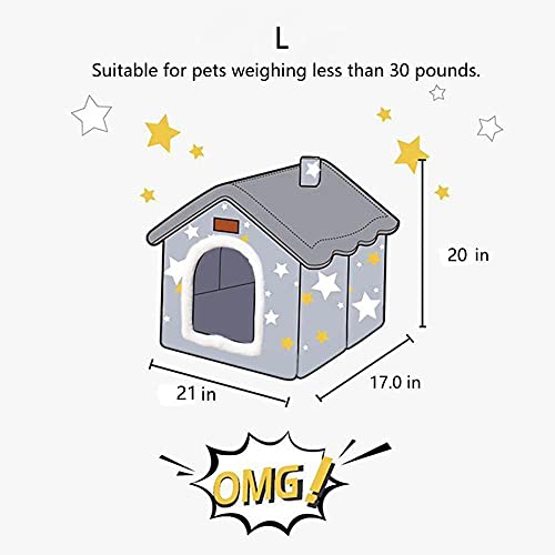 Dog-House-Indoor-Foldable-Dog-House-Kennel-Bed-Mat-with-Cushion-for-Small-Medium-Large-Dogs-Cats-Winter-Warm-Cat-Nest-Puppy-Cave-Sofa-Pet-Products-Large Dog House Indoor Foldable Dog House Kennel Bed Mat with Cushion for Small Medium Large Dogs Cats Winter Warm Cat Nest Puppy Cave Sofa Pet Products Large
