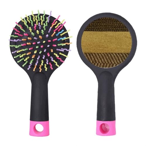 Brosse à cheveux démêlante anti-casse triple barre lin marron bien-être