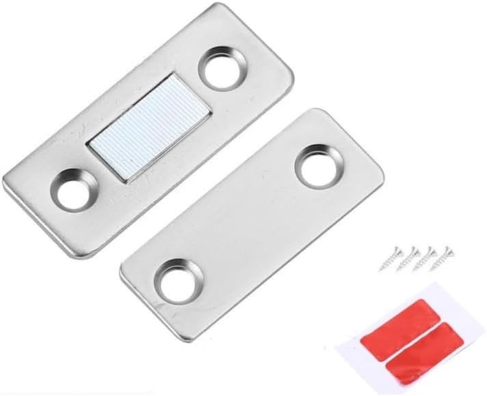 Magnetic Cabinet Catches Ultra Thin Door Strong Magnets Stopper Invisible Adhesive Drawer Magnet Lock for Kitchen Closet Closer(10pcs)