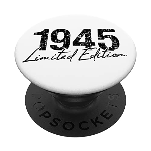 Cumpleaños 1945 Edición limitada Regalo Usado Grunge Vintage PopSockets PopGrip Intercambiable