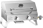 ONLYFIRE GRILLS Tabletop Gas Grill 2 Burners, 20" Portable Propane Grill with Foldable Legs for Outdoor Patio Backyard Camping, Tailgating, RV Trip, Stainless Steel Gas Stove 16000BTU, GS322