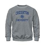 Barnesmith Creighton University Bluejays Crewneck Sweatshirt, Heritage, Charcoal Grey, Medium