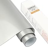 CAREGY Iron on Heat Transfer Vinyl Roll HTV (5FT ,Silver)