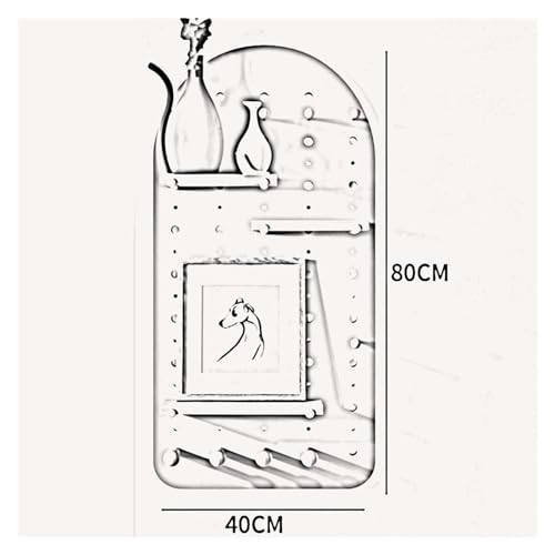 Kit d'organisation de panneau perforé mural en bois en forme d'arc esthétique et durable - 3