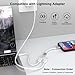 Short Lightning Male to Lightning Female Charger Adapter, 4 inch [Apple MFi Certified] iPhone Extension Charging Adapter Cable Cord Connector Converter Compatible with iPhone 14 13 12 11 XS XR X 8 7 6