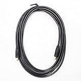 【カモン(COMON)製】MCXケーブル(オス←→オス)/黒/2m【MCX-20】