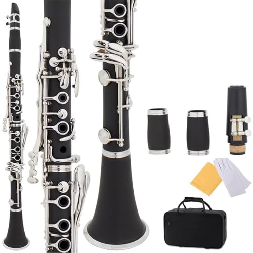 Professional clarinet B Flat 17 Key Clarinet Black Wind Instrument Bakelite Clarinet With Box