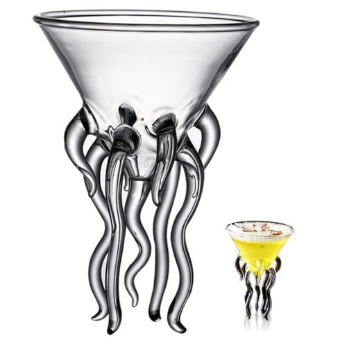 MOKKHNB Vasos de de Diseño Único Forma de Copas de Vidrio Creativas para Fiestas Bodas y Decoración de Mesa Capacidad de Elegantes y Fáciles de Limpiar