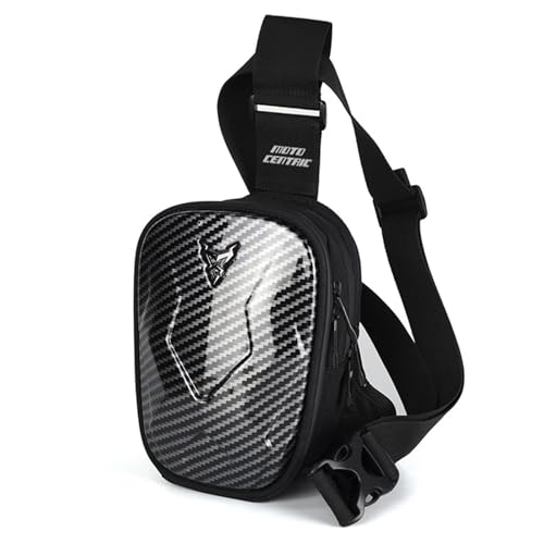 Sac banane tactique noir avec ceinture réglable extensible pour randonnée et moto